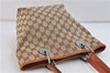 Authentic GUCCI Shoulder Hand Bag GG Canvas Leather 120840 Brown Orange 6809C