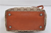 Authentic GUCCI Shoulder Hand Bag GG Canvas Leather 120840 Brown Orange 6809C