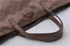 Authentic GUCCI Shoulder Tote Bag Purse GG Nylon Leather 282489 Brown 6810C