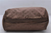 Authentic GUCCI Shoulder Tote Bag Purse GG Nylon Leather 282489 Brown 6810C