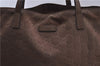 Authentic GUCCI Shoulder Tote Bag Purse GG Nylon Leather 282489 Brown 6810C