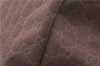 Authentic GUCCI Shoulder Tote Bag Purse GG Nylon Leather 282489 Brown 6810C