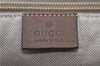 Authentic GUCCI Shoulder Tote Bag Purse GG Nylon Leather 282489 Brown 6810C