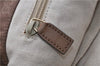Authentic GUCCI Shoulder Tote Bag Purse GG Nylon Leather 282489 Brown 6810C