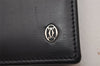 Authentic Cartier Pasha Vintage Bifold Wallet Purse Leather Black 6810I