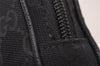 Authentic GUCCI Cigarette Case Pouch Purse GG Canvas Leather 115249 Black 6811I