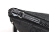 Authentic GUCCI Hand Bag Pouch Purse GG Canvas Leather 0391103 Black 6812D