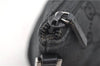 Authentic GUCCI Hand Bag Pouch Purse GG Canvas Leather 0391103 Black 6812D