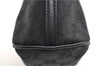Authentic GUCCI Hand Bag Pouch Purse GG Canvas Leather 0391103 Black 6812D