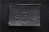 Authentic GUCCI Hand Bag Pouch Purse GG Canvas Leather 0391103 Black 6812D