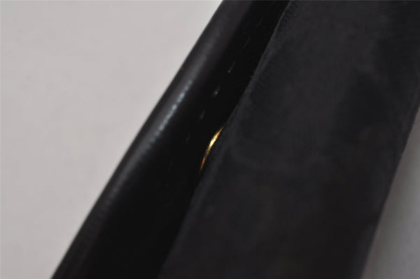 Authentic Christian Dior Trotter 4 Hooks Key Case Canvas Leather Black 6814I