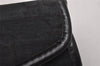 Authentic Christian Dior Trotter 4 Hooks Key Case Canvas Leather Black 6814I