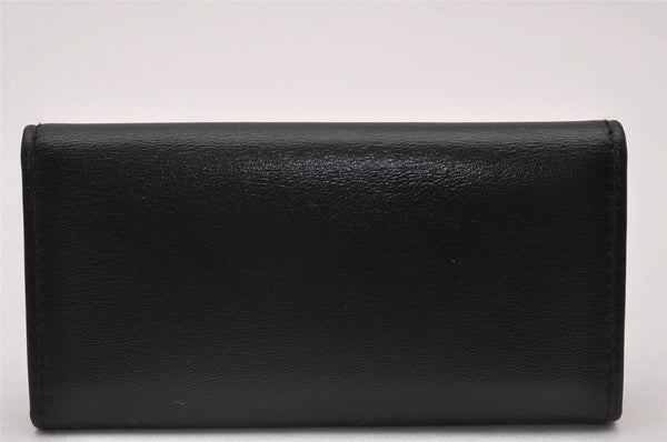 Authentic Cartier Must de Cartier 4 Hooks Key Case Purse Leather Black 6815I
