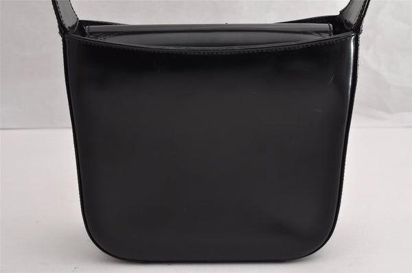 Authentic GUCCI SOHO Vintage Shoulder Hand Bag Purse Enamel Black Junk 6817I