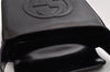 Authentic GUCCI SOHO Vintage Shoulder Hand Bag Purse Enamel Black Junk 6817I