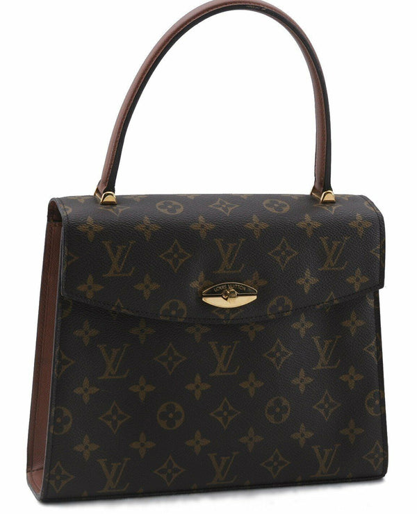 Authentic LOUIS VUITTON Monogram Malesherbes Hand Bag M51379 LV 6818A