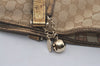 Authentic GUCCI Sherry Line Tote Bag GG Canvas Leather 139260 Beige 6818I