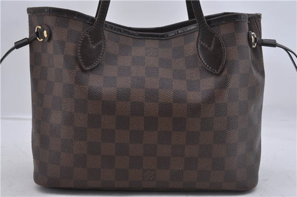 Authentic Louis Vuitton Damier Neverfull PM Tote Bag N51109 LV 6820D