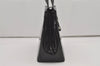 Authentic Salvatore Ferragamo Vara Enamel 2Way Shoulder Hand Bag Black SF 6820I