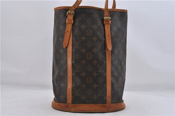 Authentic Louis Vuitton Monogram Bucket GM Shoulder Bag M42236 LV 6821D