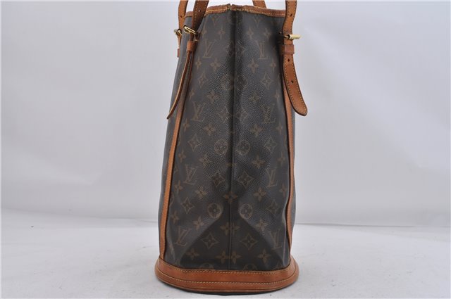 Authentic Louis Vuitton Monogram Bucket GM Shoulder Bag M42236 LV 6821D