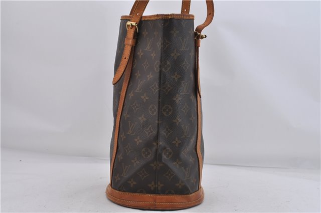 Authentic Louis Vuitton Monogram Bucket GM Shoulder Bag M42236 LV 6821D