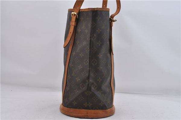 Authentic Louis Vuitton Monogram Bucket GM Shoulder Bag M42236 LV 6821D