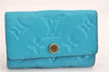Auth Louis Vuitton Monogram Empreinte Multicles 6 Key Case M81566 Blue LV 6821F