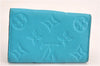 Auth Louis Vuitton Monogram Empreinte Multicles 6 Key Case M81566 Blue LV 6821F