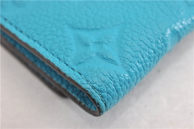 Auth Louis Vuitton Monogram Empreinte Multicles 6 Key Case M81566 Blue LV 6821F