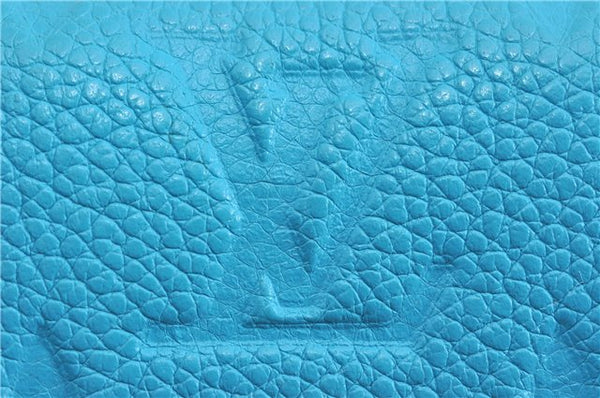 Auth Louis Vuitton Monogram Empreinte Multicles 6 Key Case M81566 Blue LV 6821F