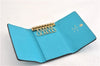 Auth Louis Vuitton Monogram Empreinte Multicles 6 Key Case M81566 Blue LV 6821F