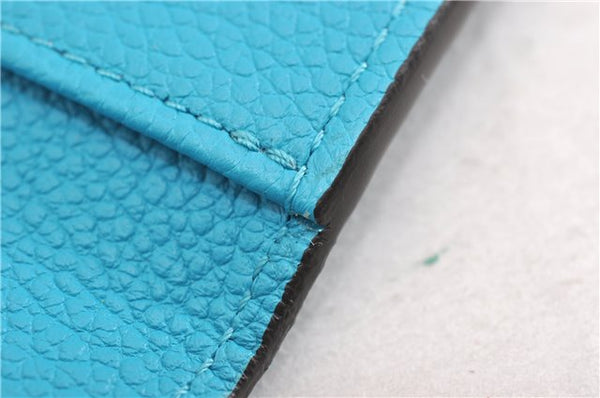 Auth Louis Vuitton Monogram Empreinte Multicles 6 Key Case M81566 Blue LV 6821F