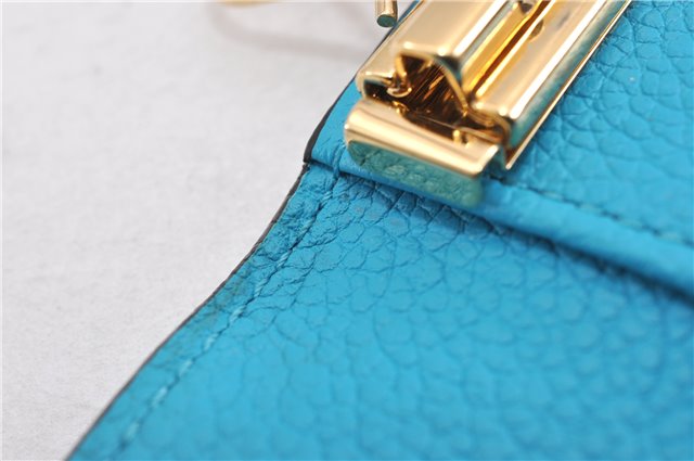 Auth Louis Vuitton Monogram Empreinte Multicles 6 Key Case M81566 Blue LV 6821F