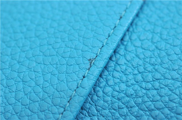 Auth Louis Vuitton Monogram Empreinte Multicles 6 Key Case M81566 Blue LV 6821F