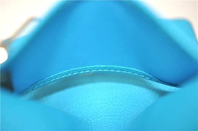 Auth Louis Vuitton Monogram Empreinte Multicles 6 Key Case M81566 Blue LV 6821F