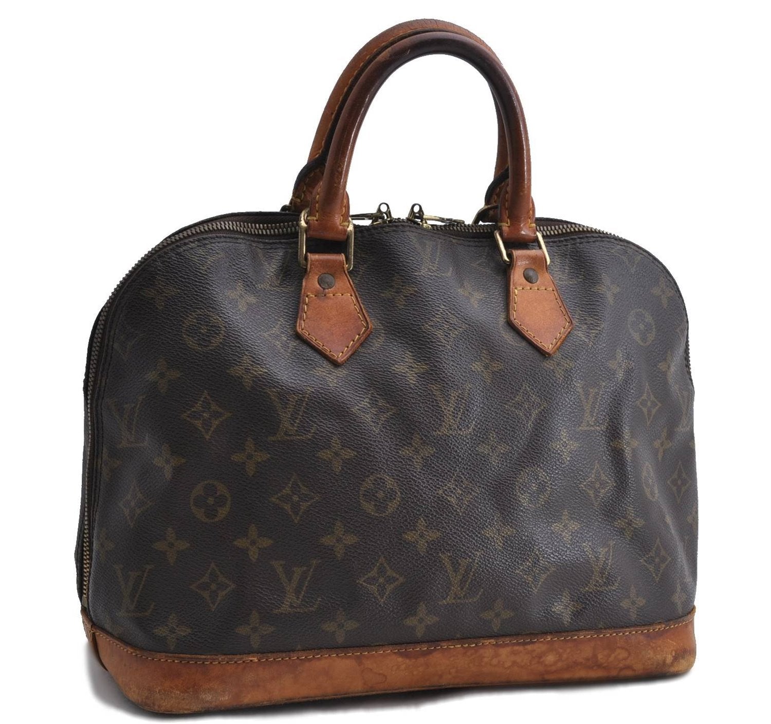 Authentic LOUIS VUITTON Monogram Alma Hand Bag M51130 LV 6823C
