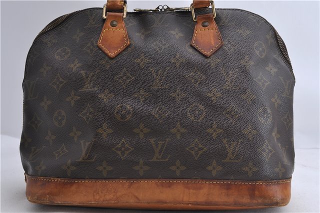 Authentic LOUIS VUITTON Monogram Alma Hand Bag M51130 LV 6823C