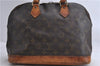 Authentic LOUIS VUITTON Monogram Alma Hand Bag M51130 LV 6823C