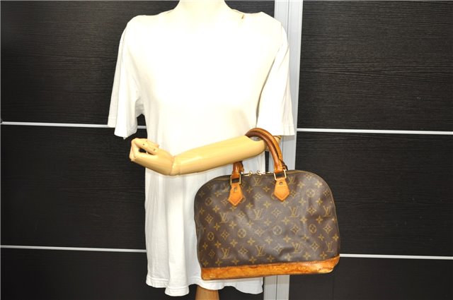 Authentic LOUIS VUITTON Monogram Alma Hand Bag M51130 LV 6823C