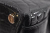 Authentic Salvatore Ferragamo Vara Leather 2Way Shoulder Hand Bag Black SF 6824I