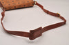 Authentic MCM Visetos Leather Vintage Shoulder Cross Body Bag Purse Brown 6825I