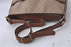Authentic CELINE Macadam Blason Shoulder Cross Body Bag PVC Leather Beige 6826D