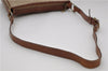 Authentic CELINE Macadam Blason Shoulder Cross Body Bag PVC Leather Beige 6826D
