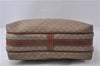 Authentic CELINE Macadam Blason Shoulder Cross Body Bag PVC Leather Beige 6826D