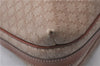 Authentic CELINE Macadam Blason Shoulder Cross Body Bag PVC Leather Beige 6826D