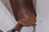 Authentic CELINE Macadam Blason Shoulder Cross Body Bag PVC Leather Beige 6826D