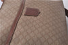Authentic CELINE Macadam Blason Shoulder Cross Body Bag PVC Leather Beige 6826D