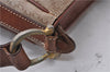 Authentic CELINE Macadam Blason Shoulder Cross Body Bag PVC Leather Beige 6826D