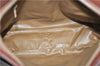 Authentic CELINE Macadam Blason Shoulder Cross Body Bag PVC Leather Beige 6826D